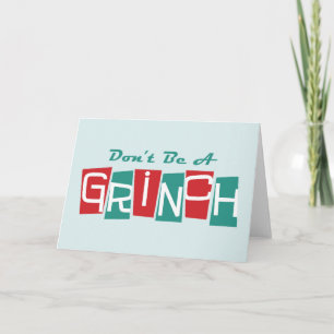 Dr. Seuss Don't be a Grinch Holiday Card