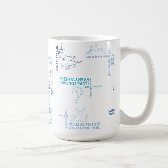 Dr. Seuss | Father's Day Quote Pattern Coffee Mug (Right)