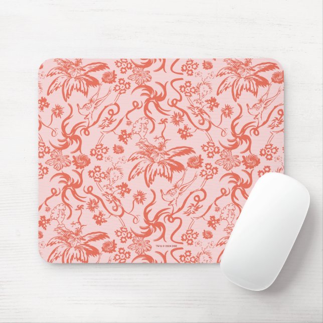 Dr. Seuss | Floral Mother's Day Pattern Mouse Mat (With Mouse)