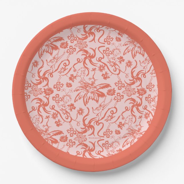 Dr. Seuss | Floral Mother's Day Pattern Paper Plate (Front)