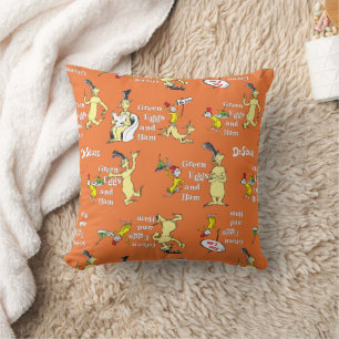 Dr. Seuss Green Eggs and Ham Character Pattern Cushion
