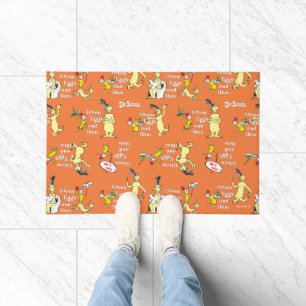 Dr. Seuss Green Eggs and Ham Character Pattern Doormat