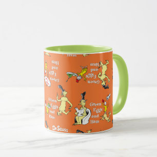 Dr. Seuss Green Eggs and Ham Character Pattern Mug