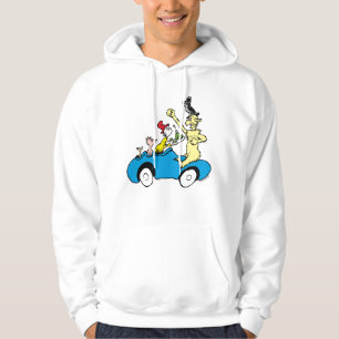 Dr. Seuss Green Eggs and Ham Characters in Car Hoodie