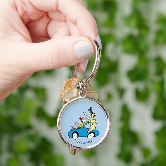 Dr. Seuss Green Eggs and Ham Characters in Car Key Ring (Hand)