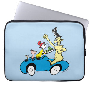 Dr. Seuss Green Eggs and Ham Characters in Car Laptop Sleeve