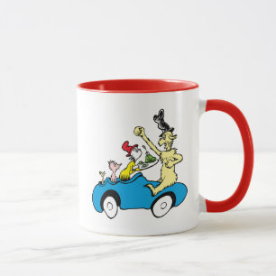 Dr. Seuss Green Eggs and Ham Characters in Car Mug