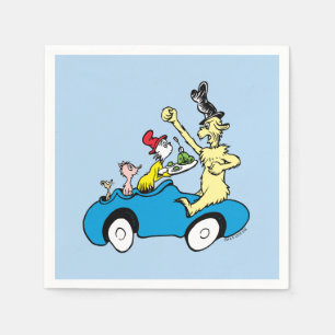 Dr. Seuss Green Eggs and Ham Characters in Car Napkin