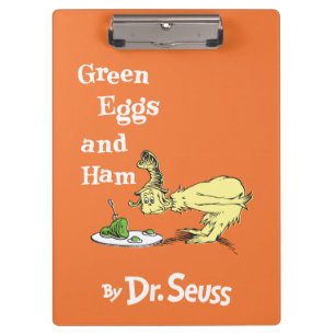 Dr. Seuss Green Eggs and Ham Clipboard