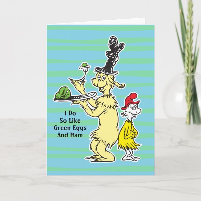 Dr. Seuss | Green Eggs and Ham | Friend & Sam-I-Am Card (Front)