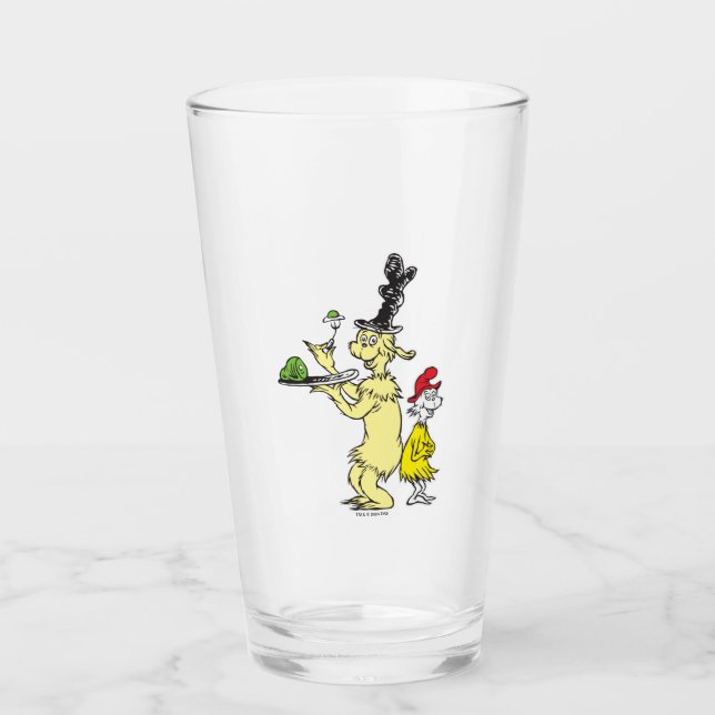 Dr. Seuss | Green Eggs and Ham | Friend & Sam-I-Am Glass (Front)