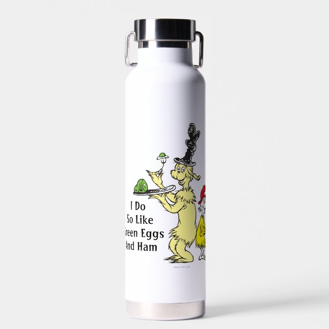 Dr. Seuss | Green Eggs and Ham | Friend & Sam-I-Am Water Bottle (Front)
