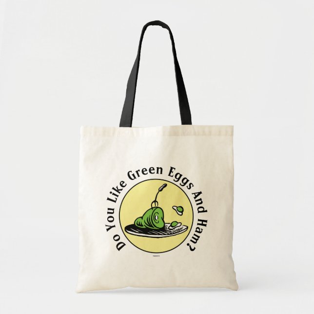 Dr. Seuss | Green Eggs and Ham Icon Tote Bag (Front)
