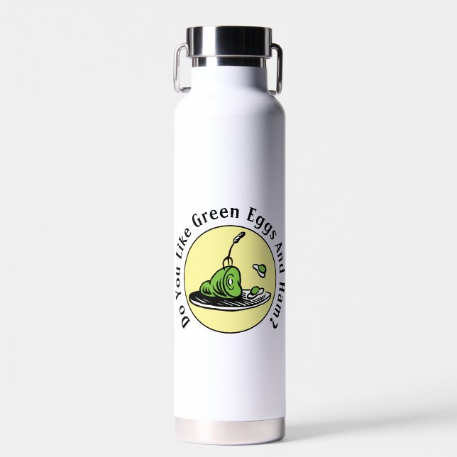 Dr. Seuss | Green Eggs and Ham Icon Water Bottle (Front)