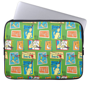 Dr. Seuss Green Eggs and Ham Story Quotes Laptop Sleeve