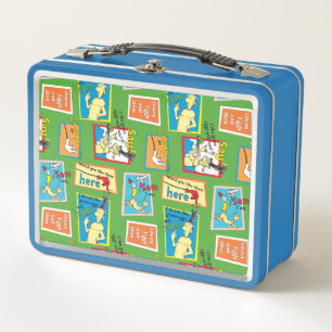 Dr. Seuss Green Eggs and Ham Story Quotes Metal Lunch Box