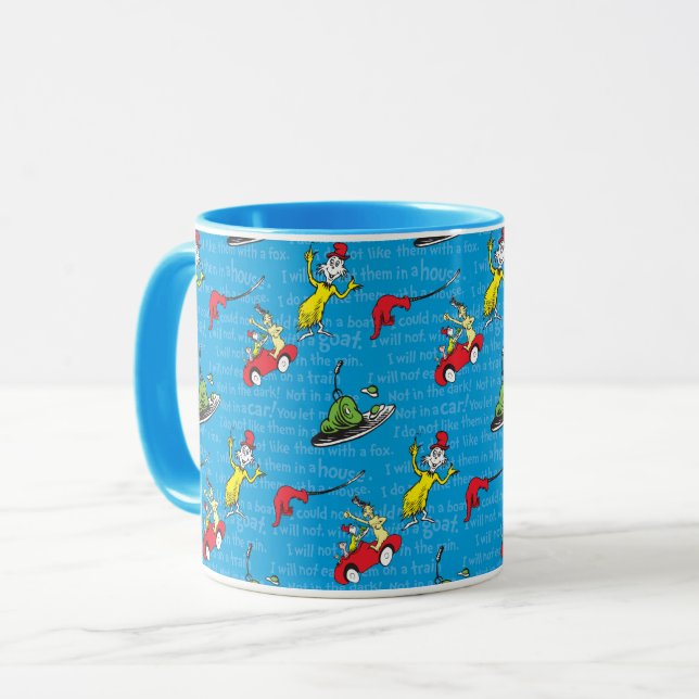 Dr. Seuss | Green Eggs And Ham Storybook Pattern Mug (Front Left)
