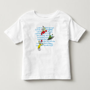 Dr. Seuss Green Eggs And Ham Storybook Pattern Toddler T-Shirt