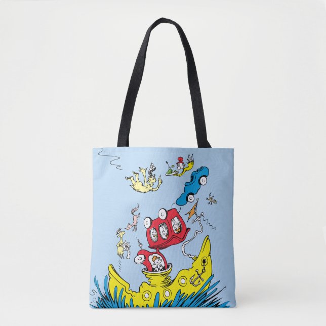 Dr. Seuss | Green Eggs & Ham Scene Tote Bag (Front)