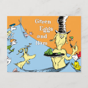Dr. Seuss Green Eggs & Ham Water Scene Postcard