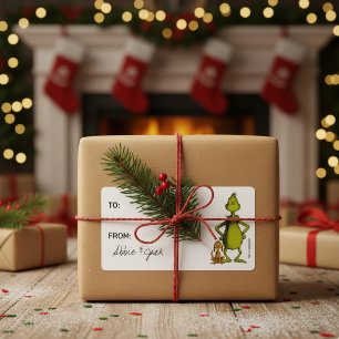 Dr. Seuss Grinch and Max Christmas Gift Tag