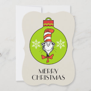 Dr. Seuss   Grinch   Cat in the Hat Ornament Holiday Card