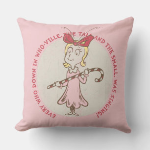 Dr. Seuss   Grinch   Cindy-Lou Who - Cute Quot Cushion
