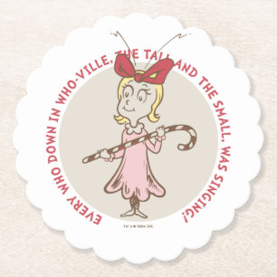 Dr. Seuss   Grinch   Cindy-Lou Who - Cute Quot Paper Coaster
