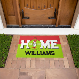 Dr. Seuss Grinch Classic Cat in the Hat Doormat