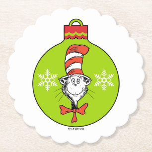 Dr. Seuss   Grinch   Classic Cat in the Hat Paper Coaster