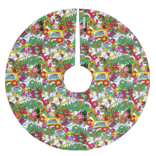 Dr. Seuss   Grinch Colourful Pattern Brushed Polyester Tree Skirt