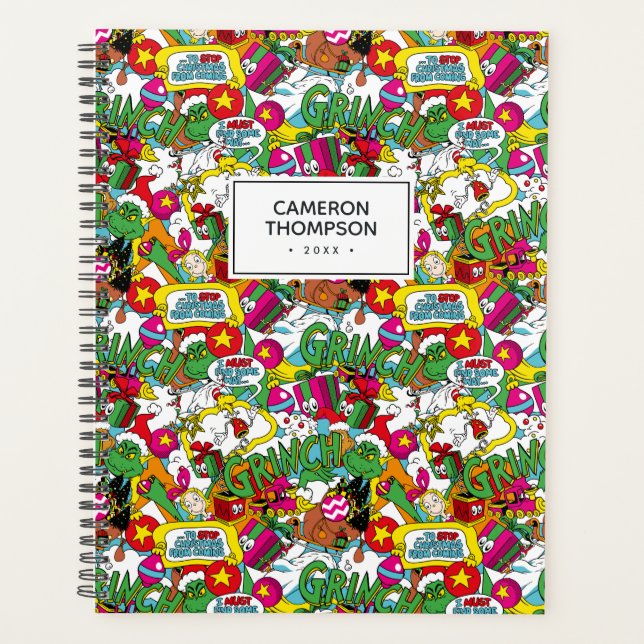Dr. Seuss | Grinch Colourful Pattern Planner (Front)