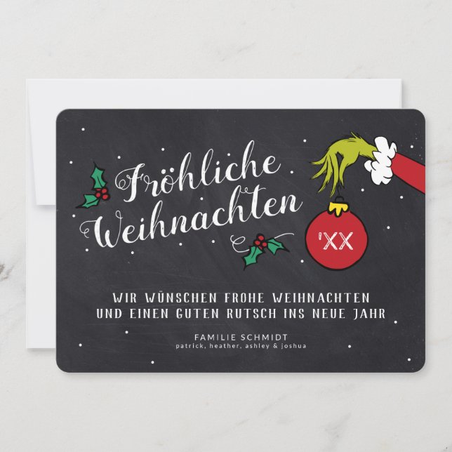 Dr. Seuss | Grinch - Fröhliche Weihnachten Photo (Front)