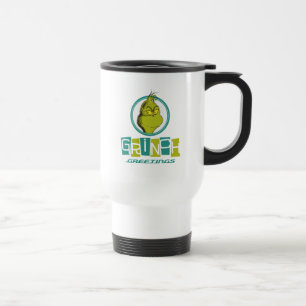 Dr. Seuss   Grinch Greetings Travel Mug