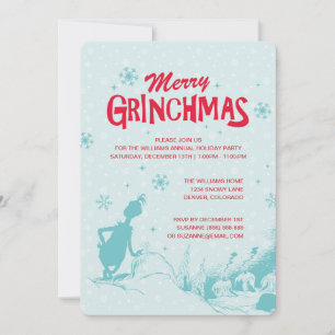 Dr. Seuss   Grinch - Holiday Party Invitation