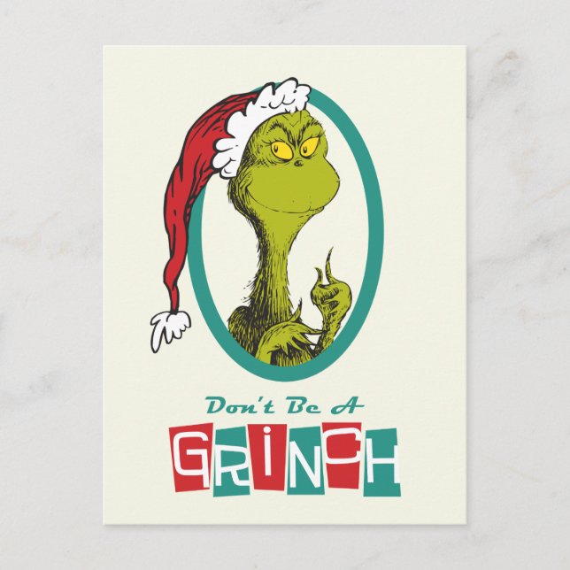 Dr. Seuss | Grinch Holiday Postcard (Front)