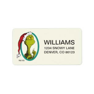 Dr. Seuss Grinch Label