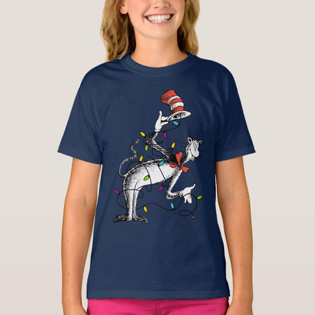 Dr. Seuss | Grinch | Mischievous Cat in the Ha T-Shirt (Front)