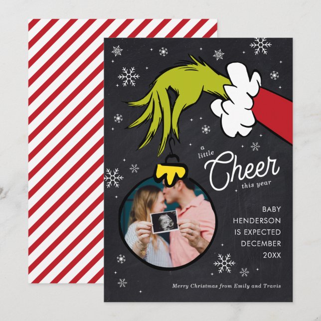 Dr. Seuss | Grinch Pregnancy Announcement (Front/Back)