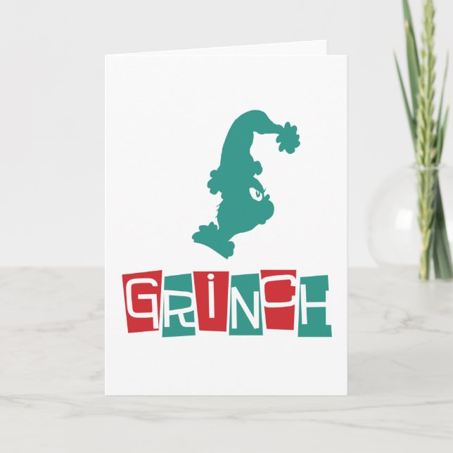 Dr. Seuss | Grinch - Red & Green Card (Front)