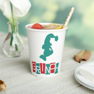 Dr. Seuss   Grinch - Red & Green Paper Cups