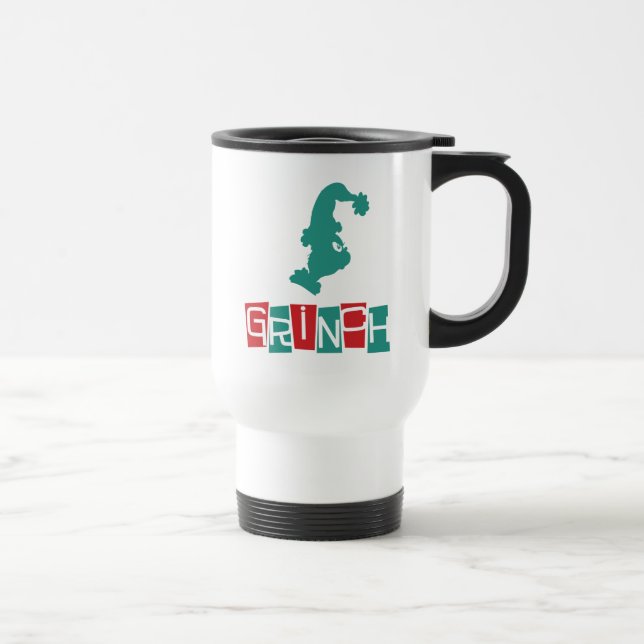Dr. Seuss | Grinch - Red & Green Travel Mug (Right)