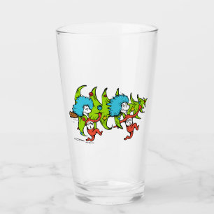 Dr. Seuss Grinch Thing One Thing Christmas Glass