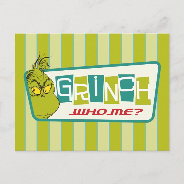 Dr. Seuss | Grinch - Who Me? Postcard (Front)