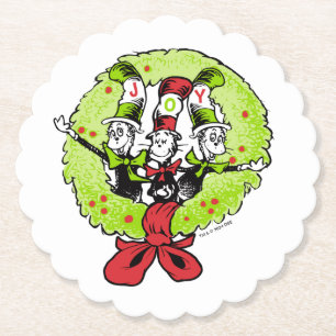 Dr. Seuss Grinch Who-ville Christmas Joy Paper Coaster