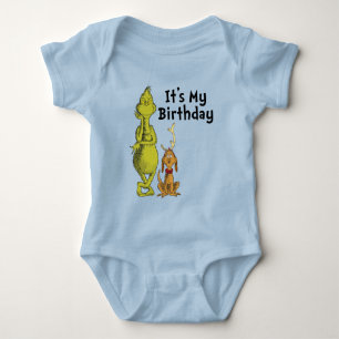 Dr. Seuss Grinch Winter Birthday Baby Bodysuit