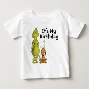 Dr. Seuss   Grinch Winter Birthday Baby T-Shirt