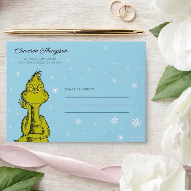 Dr. Seuss | Grinch Winter Birthday Envelope (Wedding)