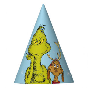 Dr. Seuss Grinch Winter Birthday Party Hat