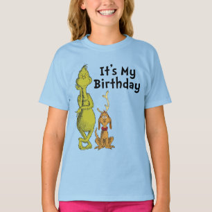 Dr. Seuss   Grinch Winter Birthday T-Shirt